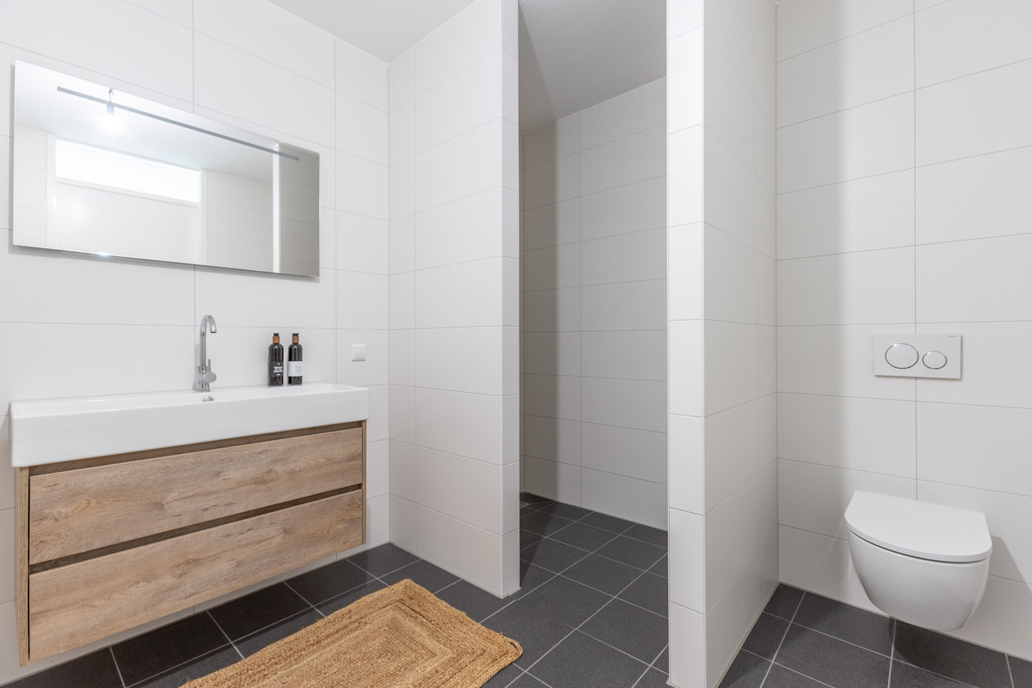 De woningen zijn inclusief badkamer